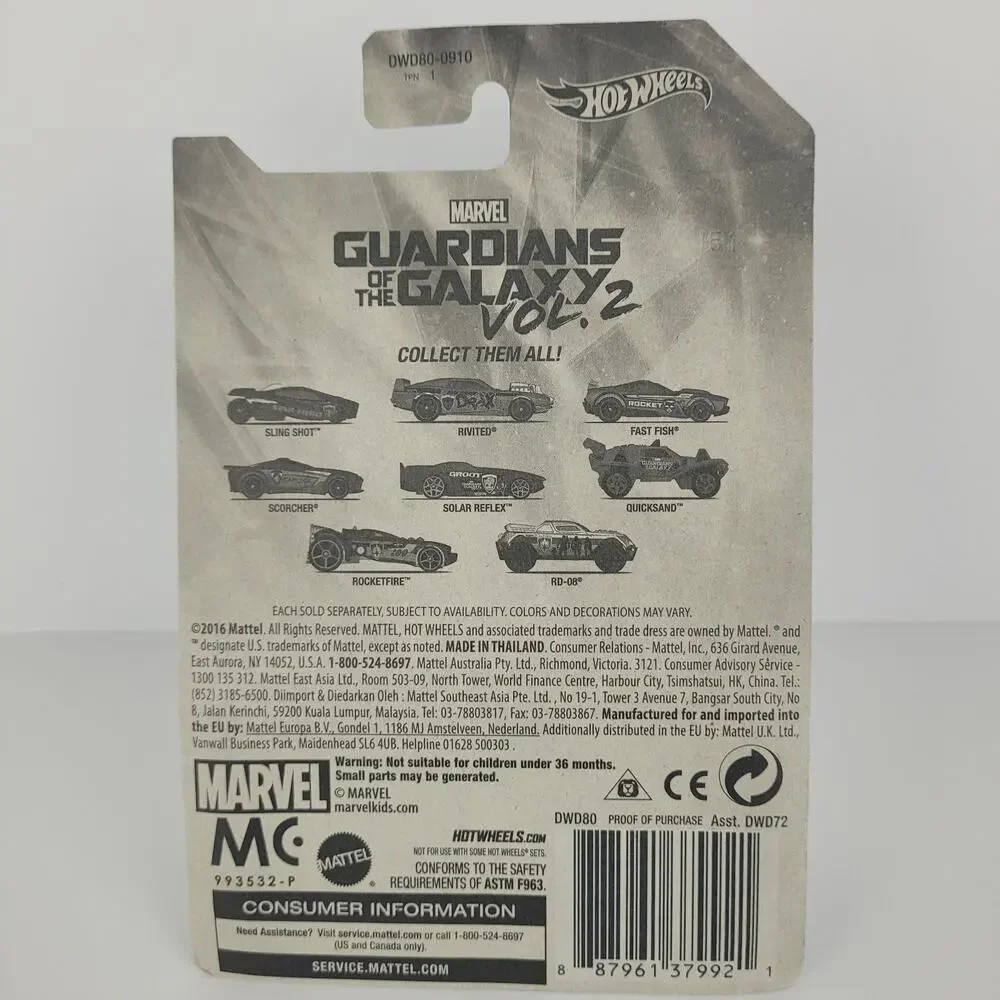 Hot Wheels Marvel Guardians of The Galaxy Vol. 2 Quicksand Vehicle